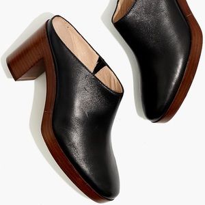 Madewell Mule - The Daisy Platform Mule in Leather